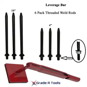 Gat-lb-100-d Grade A Tools Leverage Pulling Bar And Weld Rod Kit For Killer Shark Dent Puller Art38