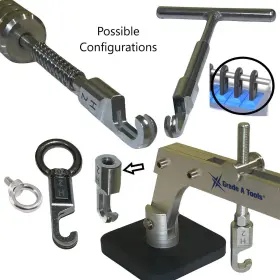 Gat-lb-h2 Grade A Tools Dent Pulling Claw 2 Hook - Wiggle Wire Weld Ring Tabs And Pdr #3