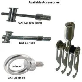 Gat-lb-h4 Grade A Tools Dent Pulling Claw 4 Hook - Wiggle Wire Weld Ring Tabs And Pdr #2