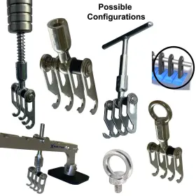 Gat-lb-h4 Grade A Tools Dent Pulling Claw 4 Hook - Wiggle Wire Weld Ring Tabs And Pdr #3