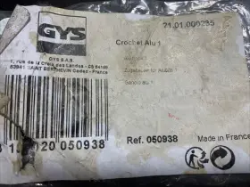 050938 Gys Aluminium Hook/ Clamp 1 Dent Pulling Tool
