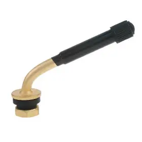 Haltec Tv-417 Tire Valve Stem Clamp In Black/brass Standard Bore For 0.453 Inch R