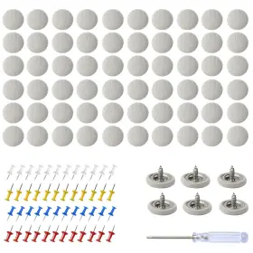 Hb-435-chrb Hbxdeco 60pcs Car Headliner Repair 7.48x5.08x0.98 Inches Gray Flannele