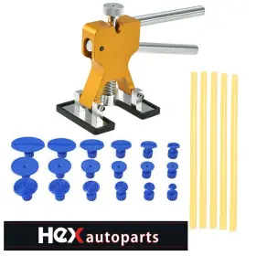 39917620 Hex Autoparts 19pcs Paintless Car Body Dent Puller Repair Tool Dint Hail Damage Remover Kit