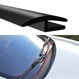 Hiahxc Hiahxc-cyx-dfblmft-1.7m 1.7m/5.6ft Windshield Cowl Rubber Seal Strip Car Weather Stripping And Black