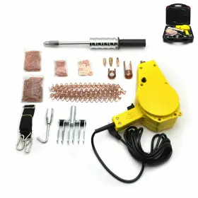 Us-et-car-fix008-bk Httmt Premium Auto Body Dent Repair Kit Electric Stud Welder Gun With 2lb Puller Hammer
