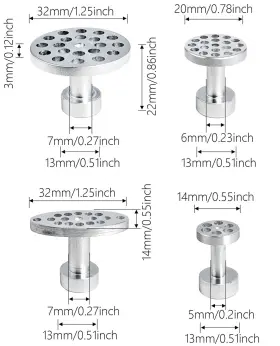 Hyamass 711523362949 12pcs Paintless Dent Repair Tool Aluminum Glue Puller Tabs Rep #3