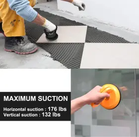 Imt 727040717223 4.9 Inch Glass Suction Cup Tiles Window Lifter Power Grip Vacuum For Glass/ti #2
