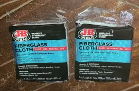 40128 J-b Weld Lot Of 2 Fiberglass Clothes For Resin 46.5 Inch X 25 #40128