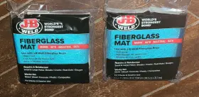 40129 J-b Weld Lot Of 2 Fiberglass Mats For Resin 38 Inch X 31 Each #40129