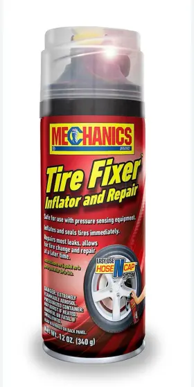 Johnsens 076768113009 Mechanics 660 12 Ounce Capacity Tire Fixer Inflator And Repair In One