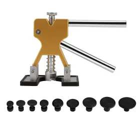 Kaerka 768152491021 Golden Dent Puller 16 Pcs Black Pull Tabs Paintless Car Repair Removal Kit
