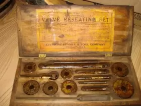 1301-x Keystone Reamer Valve Reseating Set No. 1301 X Complete Wood Box Millersburg Pa