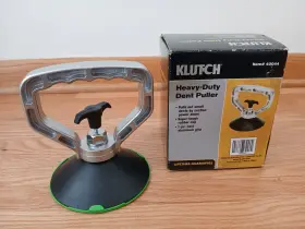 40044 Klutch Heavy Duty Dent Puller Aluminum Rubber Black Silver Model