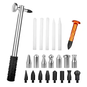 Ladyrosian 611830727847 Dent Repair 22pcs Tools Paintless Hammer With Knock Down Head Tap