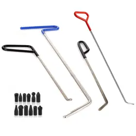 Ladyrosian 611830727878 Paintless Dent Removal Rods Kit 18pcs With Rubber Replaceable Head