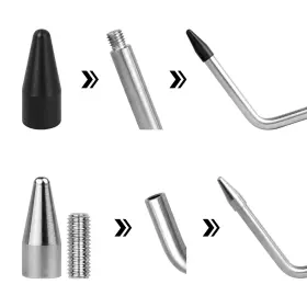 Ladyrosian 611830731028 Paintless Dent Repair Kits Rods Stainless Steel Tools #2