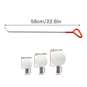 Ladyrosian 611830731028 Paintless Dent Repair Kits Rods Stainless Steel Tools #3