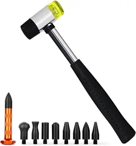 Ladyrosian 611830732926 10pcs Car Paintless Dent Repair Tools Rubber Hammer Tap Down Kits