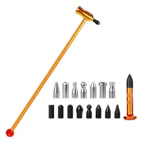 Ladyrosian 611830737013 Dent Repair Tools 16pcs Paintless Detachable Aluminum