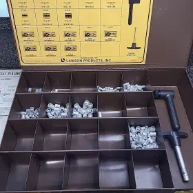 Lp-138 Lawson Vintage Standard Nutsert Assortment Fasteners Kit And Tool Incomp