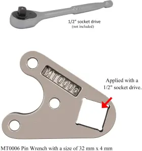 Mt0006 Lee-auto Mt0006-32mm X 4/4.5mm Remove Caps On Hydraulic Cylinders For Honda Outboards #3