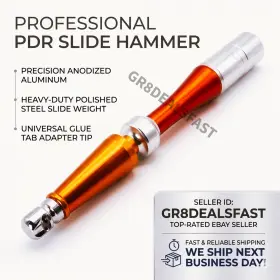 Pdr10 Leroy Slide Hammer Dent Repair Tool Aluminum Weighted Glue Pull Metal Damage Crease