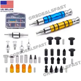 Pdr16 Leroy Pdr Knockdown Paintless Dent Repair Removal Kit Tools Fix Sheet Metal Hail Dings