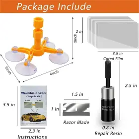 2024513 Lxpvsa Windshield Repair Kit 4 Pcs Car Glass Crack Re #2