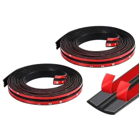 Qph8008 Lyxheth 2pcs 11ft Windshield Rubber Seal Car Weather Stripping Black