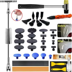 Manelord 707409913626 Auto Body Dent Repair Tool - Kit With Slide Hammer T Bar Pul