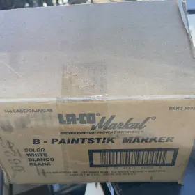 Kx-80220 Markal Case 144 B White Chalk Paintstik Marker 80220 #3