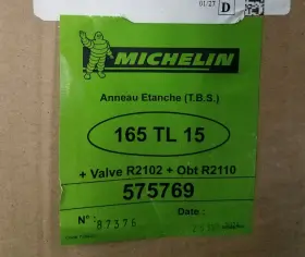 165tl15 Michelin 575769 Tubeless Bead Seal Valve R2102 Obt R2110