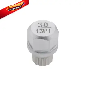 377-ve Micro Traders 30/13pt Wheel Lock Key Locking Lug Nut Removal Silver