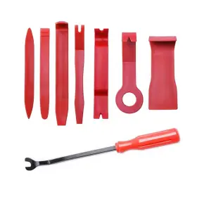 Mox19186 Moxruq 8 Pcs Auto Trim Removal Tool Set No Scratch Pp Plastic Pry Red