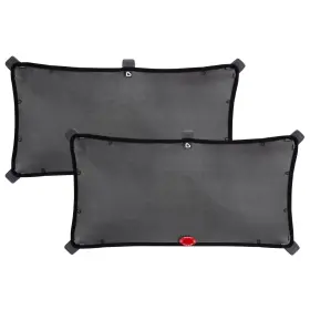 61449 Munchkin Sun Shade Magnetic Stretch To Fit 18x34 Inch Black 2 Pack Brica