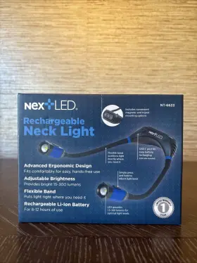 Nt-6633 Nextled Around The Neck Rechargeable Flash/work Light With Magnetic Mounting Base