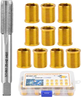 Ninvc-21930 Ninefox Spark Plug Thread Repair Kit M12x1.25 10-piece Inserts And Gold