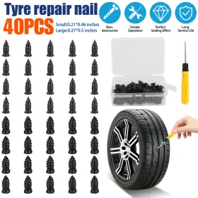 Nsioutlet 655887832888 40 Pcs Car Vacuum Tyre Repair Nail Tubeless Tire Rubber Nails Tool