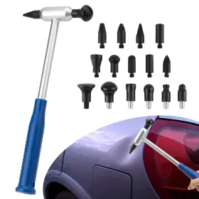 Nsioutlet 690770260447 16 Pcs Car Dent Repair Tool Kit Dual Head Hammer For Auto Body Sheet Diy