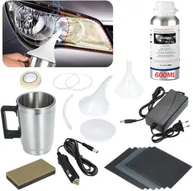 Oneku Eu Ddxf-090 600ml Headlight Restoration Kit Car Polish Repair Renovation With