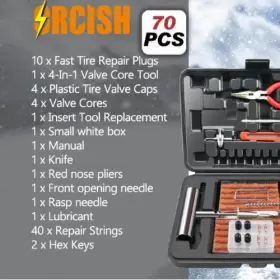 Orc 793513332064 Kit De Reparaci N Neum Ticos 70 Piezas Tapones Alta Resistencia #3