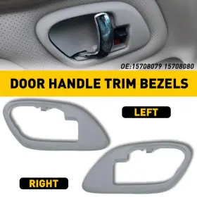 Xpd-mbs-39841 Oxilam 2x Car Interior Inside Door Handles Trim Gray Replace For Cadillac Chevrolet Gmc #2