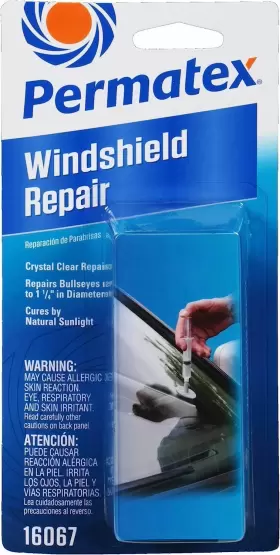 16067 Permatex 068161092241 Bullseye Windshield Repair Kit .025 Oz. Syringe Ounce Syr