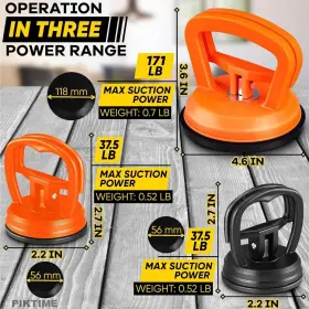 Piktime 766559852896 3 Pcs Dent Puller Suction Cup For Car Dents - Kit Small #2