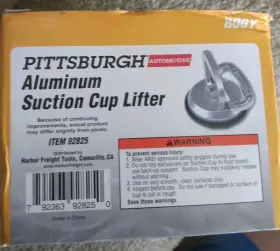 92825 Pittsburgh Automotive Aluminum 4 5/8 Inch Suction Cup 110# Lifter #92825