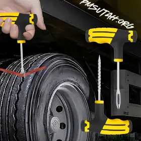 Pmst-5 Pmsutah 7 Pc Car Truck Auto Road Emergency Tire Puncture Repair Plug Kit Case Plugs Box #3