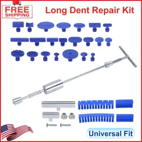 Gj037b Ptnhz Dent Puller Car Paint-free Repair Kit With T-bar Removal 2-in-1