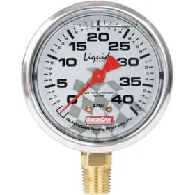 Quickcar Racing 56-0041 Replacement Tire Pressure Gauge Head Liquid Fill 0-40 Ps