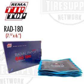 Rad-180 Rema Tip Top Rad180 Radial Tire Repair Patch 7 3/4 Inch X 6 - Box Of 5